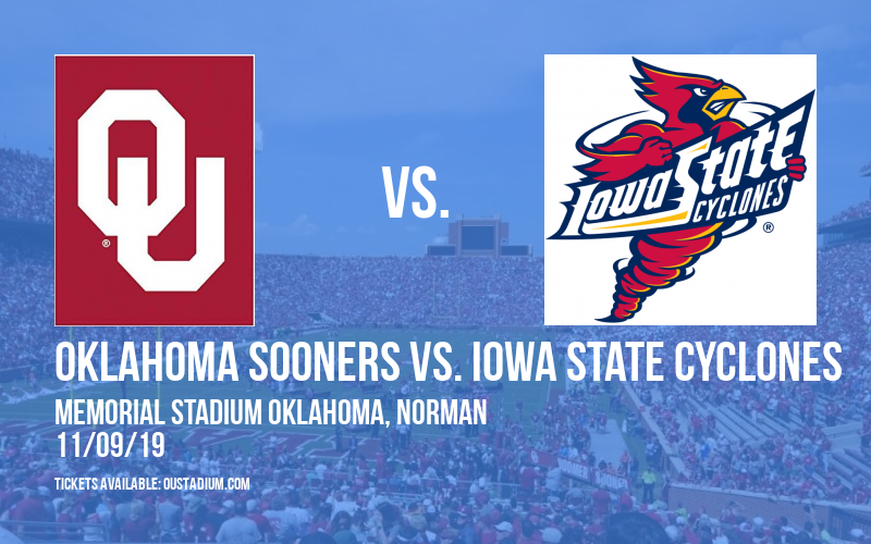 Oklahoma Sooners vs. Iowa State Cyclones at Memorial Stadium Oklahoma